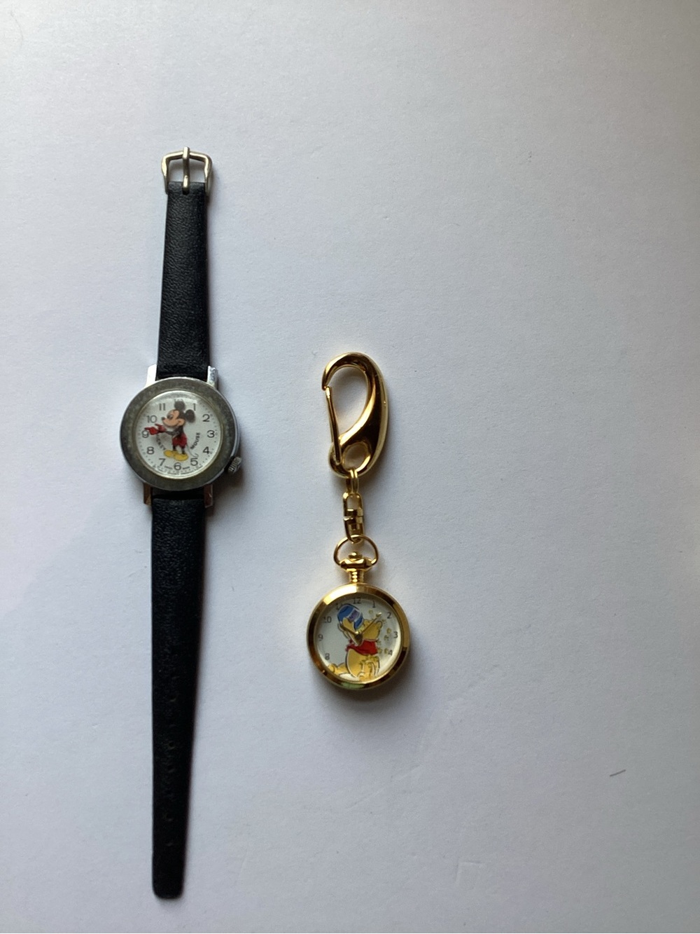 Micky Mouse Wristwatch and Winnie the Pooh Pocket Watch